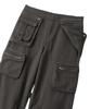 Uallong Lowrise Washed Curve Cargo Pants - Khaki