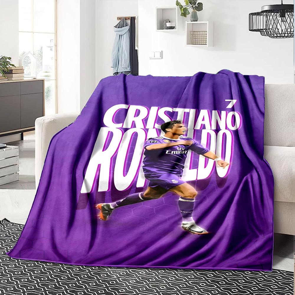 CR7 Football Blanket Ultra-Soft Suitable for Chair Sofa Livingroom for All Occasions Modern Style Perfect Gift for Relatives and Friends