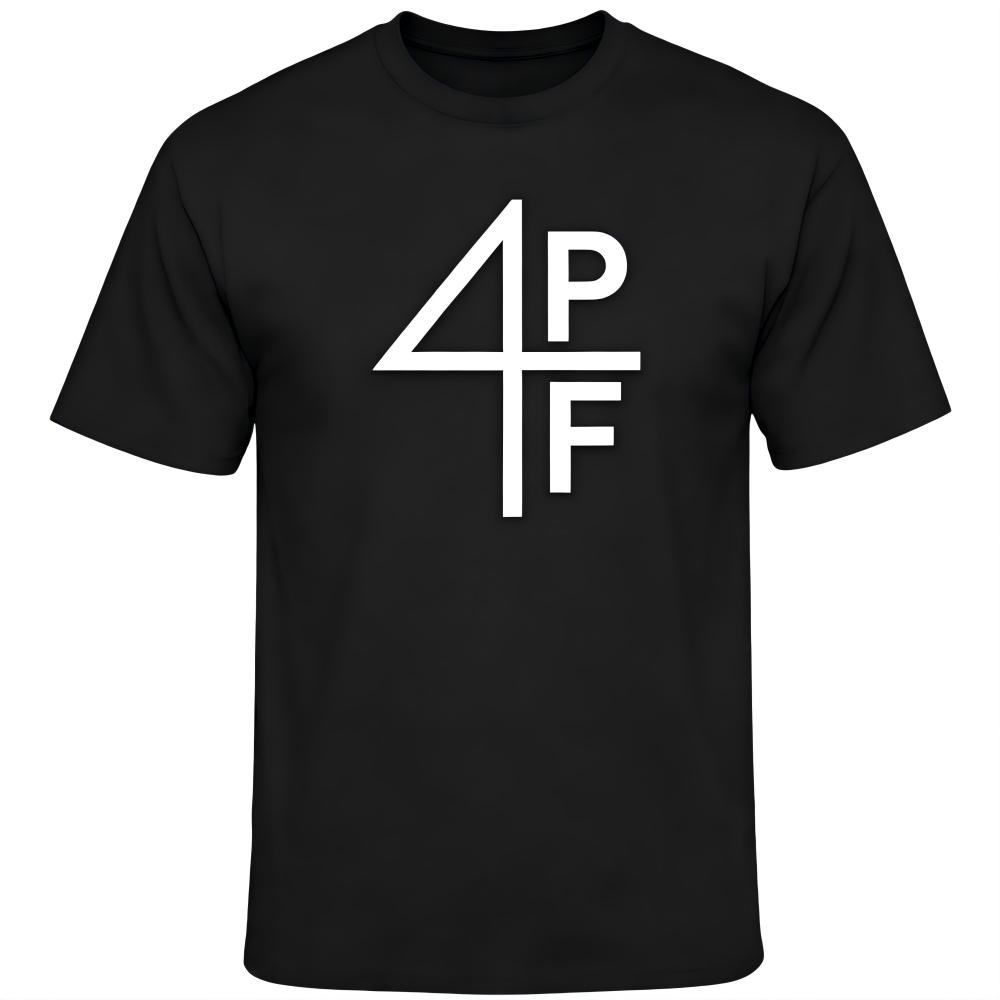 4PF Graphic Print Men Casual Crew Neck T-Shirt
