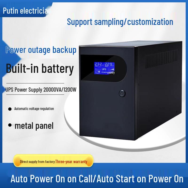 2 kVA 1200 W Standby-USV für Notstromversorgung im medizinischen Bereich und im Büro