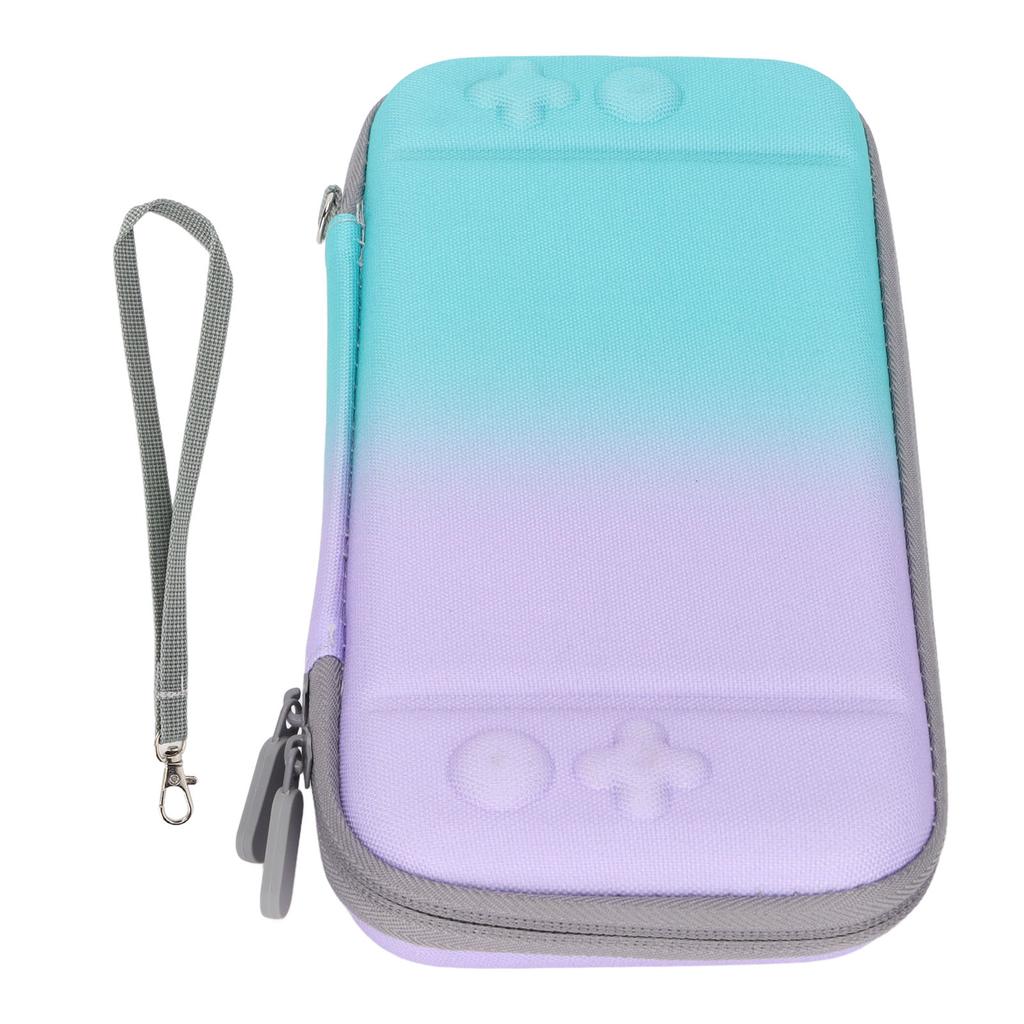 Game Console Storage Bag Shock Proof Gradient Color Handheld Gamepad Protection Bag with Accessories for N Switch