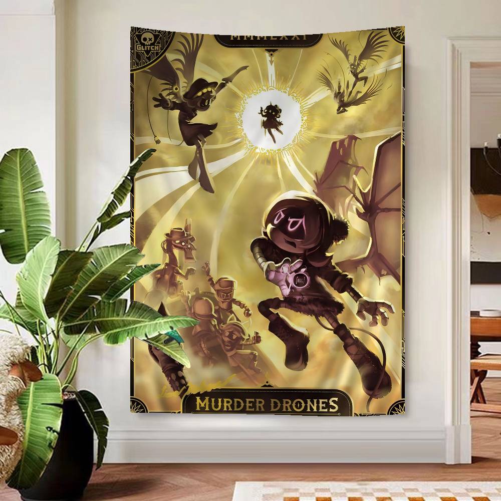Anime Murder Drones Cartoon Tapestry Wall Hanging Decoration Household Home Decor