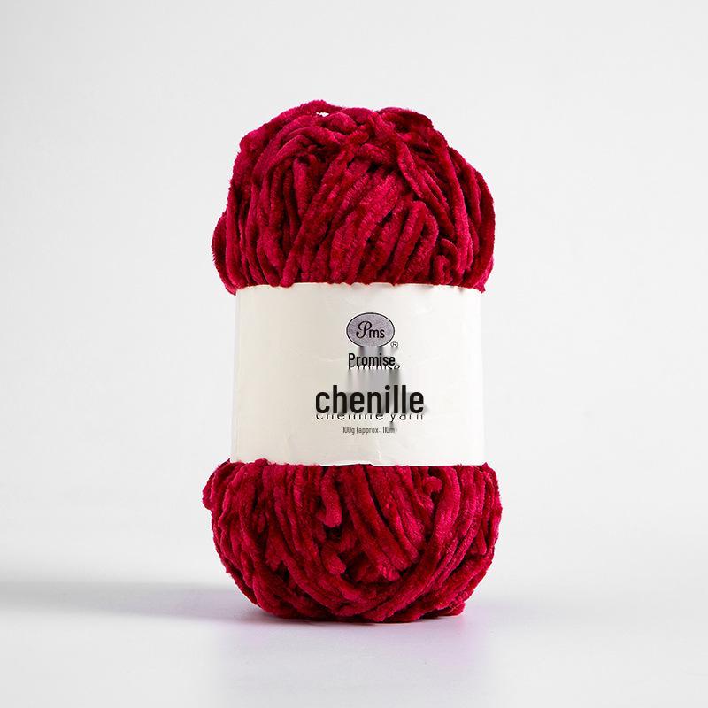 Chenille Golden Velvet Yarn for DIY Scarf, Teddy Bear, Snowdrop Crochet, Slippers