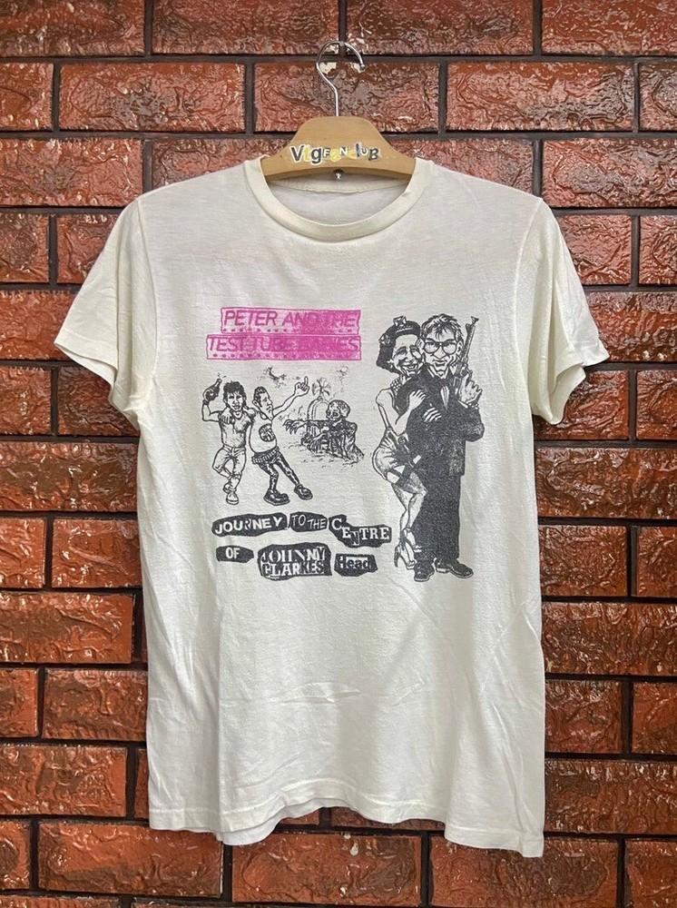 

Vintage 80s Peter and The Test Tube Babies English Punk Group Oi Band T Shirt Unisex T-Shirt XXL