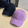 American-style trendy vintage baseball cap for women, spring/summer, distressed street style, letter embroidery, soft top, duckbill cap that makes