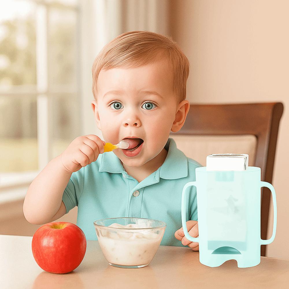 Plastic Food Pouch Holder Comfortable Milk Box Holder Juice Box Holder  for Baby