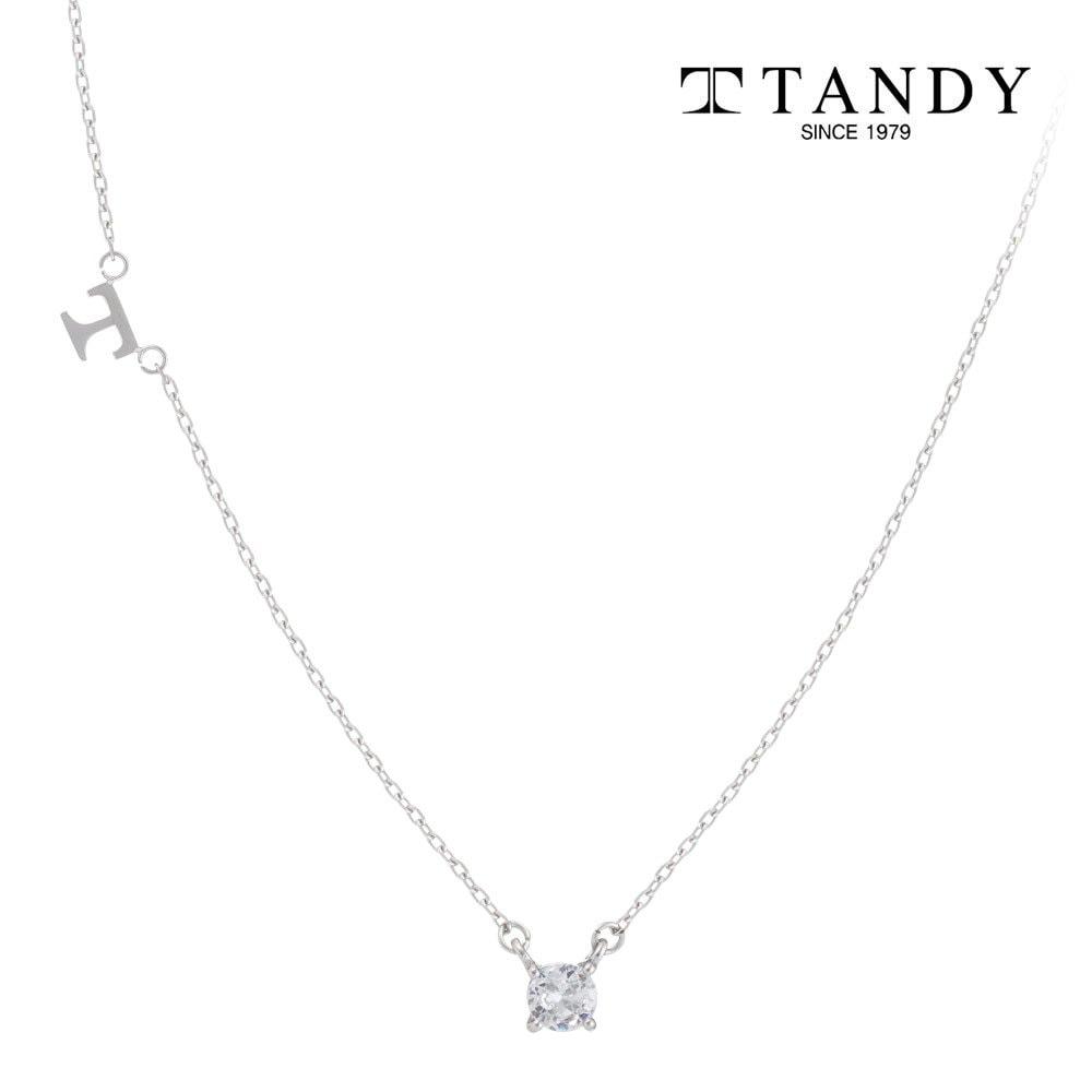 [Tandy] Tandy T Initial Zirconia Pendant Necklace Tdn607S