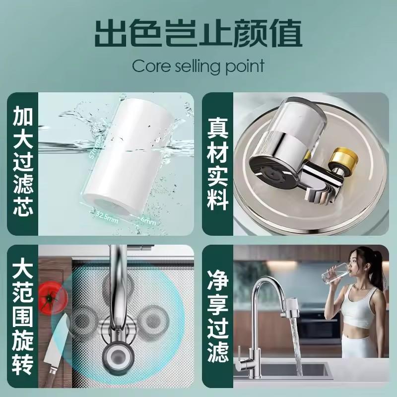 Verbesserter Wasserhahnfilter Universal 720° Drehung Küchenarmatur Sprüher 22/24mm Adapter Waschtischarmatur Verlängerung Belüfterdüse