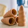 Screws-Shaped Plant Watering Stakes Natural Clay Terracotta Watering Device  Office