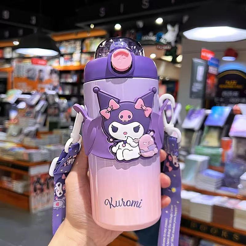 Sanrio Kuromi 316 Food-Grade Thermos Water Bottle for Kids