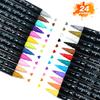 Acryl Verf Markers Waterdicht Dubbele Tip Acryl Verf Pennen met Kwast en Fijne Tip Markers Set voor Papier DIY Knutselprojecten Maken