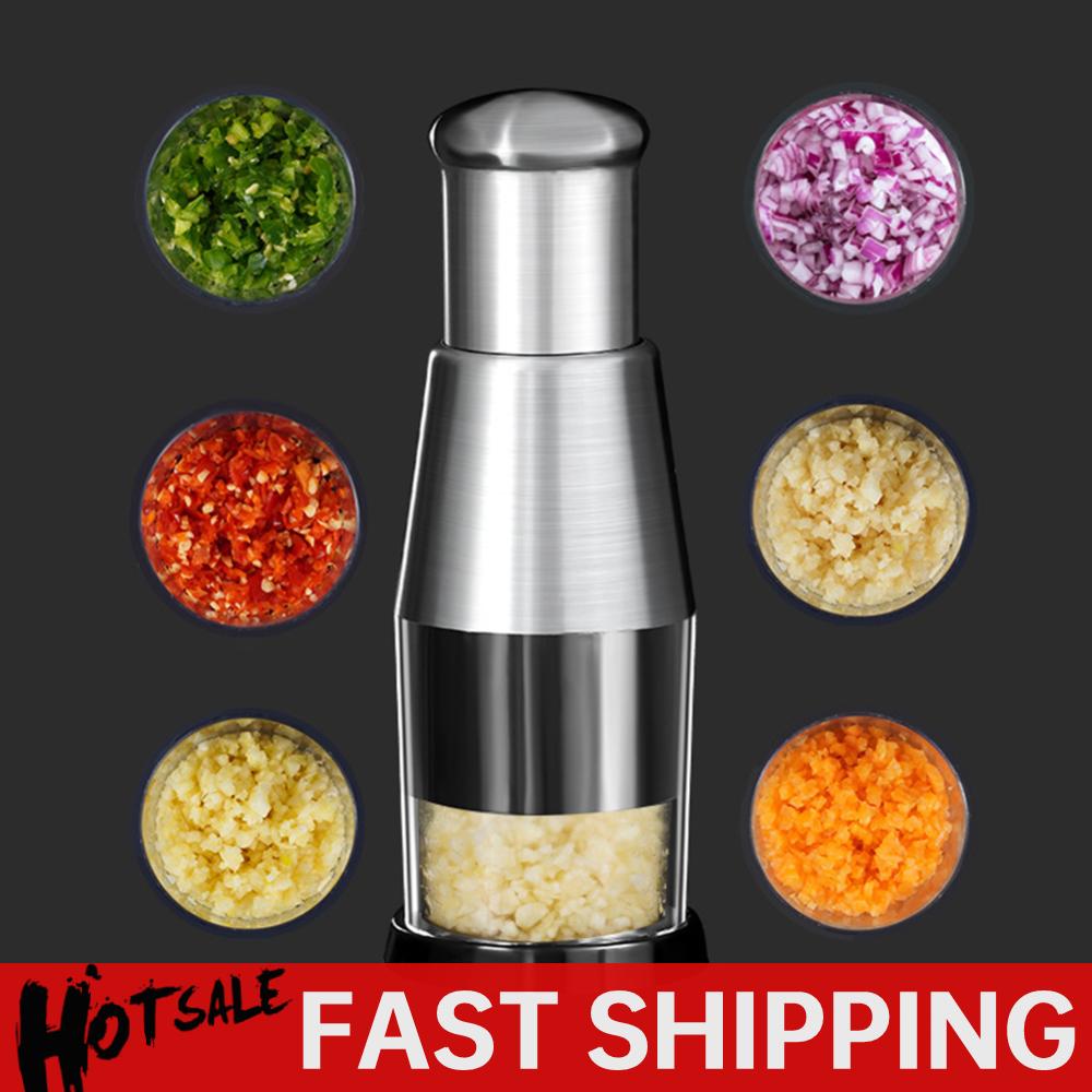 

Stainless Steel Manual Hand Chopper Kitchen Tools Vegetable Chopper Mini Garlic Mincer for Veggie Onion Garlic spain