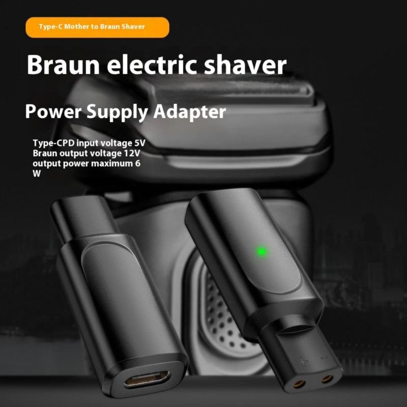 5V Type C Fast Charging Adapter Universal Compatibility For Dedicated Electric Trimmers LED Charging Status Display