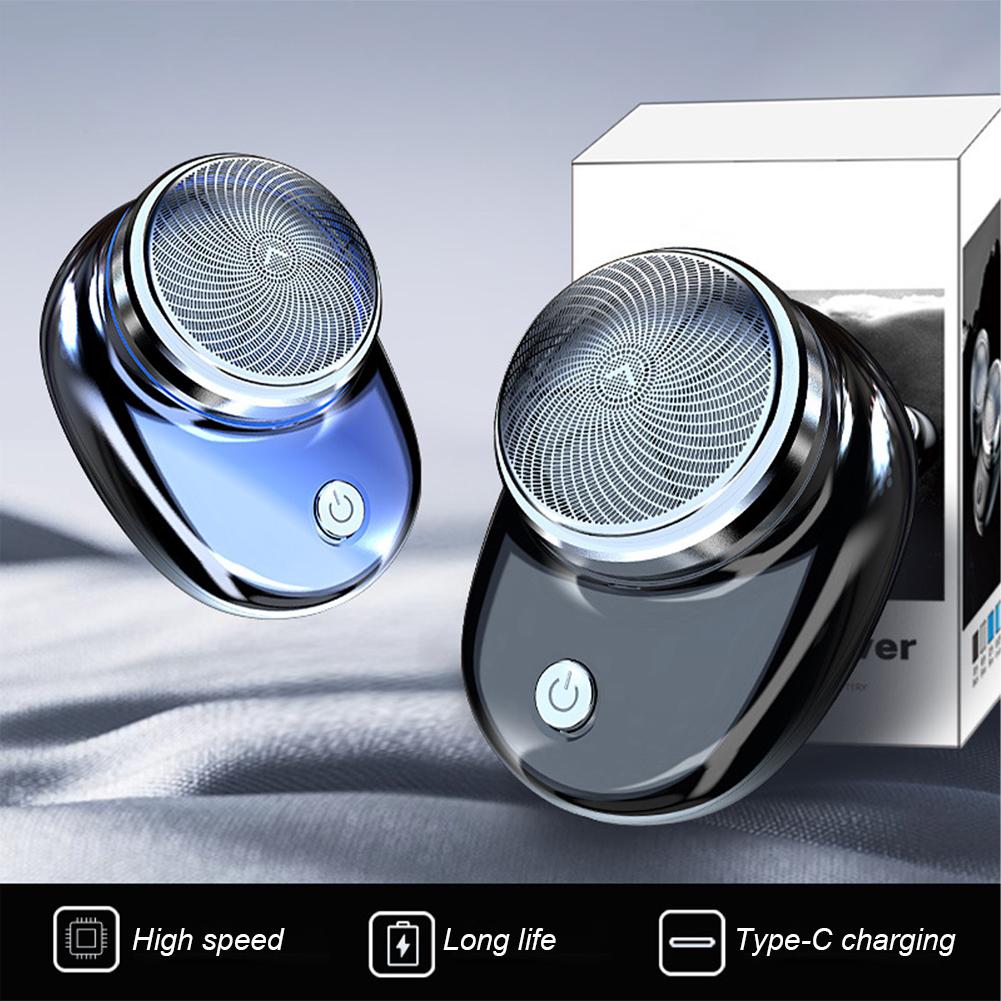 Portable Travel Attire Shaver USB Rechargeable Mini Shave Electric Razor Pocket Shaver Waterproof Shaver Gift for Father Husband