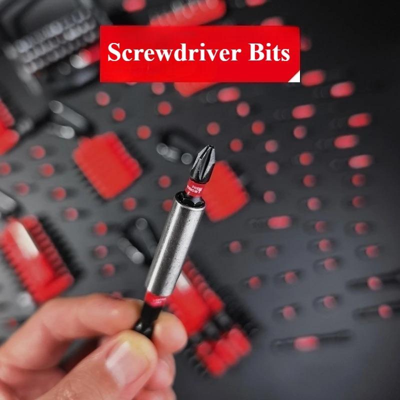 22-teiliges Schlagschrauber-Bit-Set mit Organizer-Hülle, magnetische S2-Stahl-Multi-Treiber-Bits und 1 Stück Bithalter