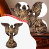 Angel Statue Resin Figurine Artwork Birthday Gift Tabletop Ornament Sculpture for Desk Fireplace