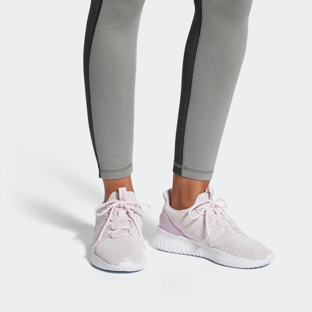 Adidas Ultimate Round Toe Lace-Up Durable Low-Top Running Shoes Women sneaker Light-Purple DB0604