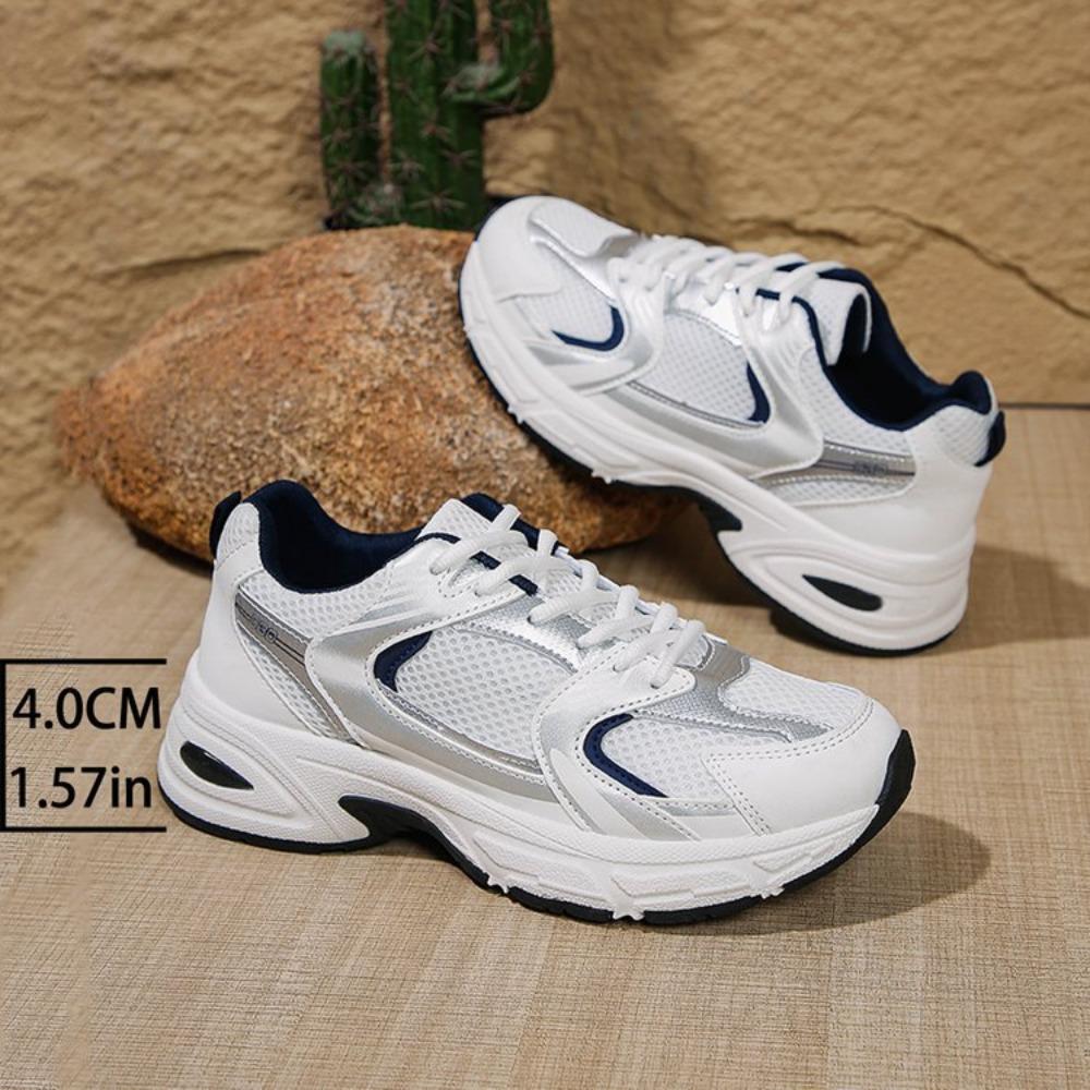 Mesh Sports Casual Running Round Toe Sports Women's Breathable Shoe Are Lightweight Comfortable Low Tie Shoes for Outdoor Hiking