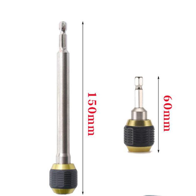 Large Head Pop-up Quick Release Self-locking Hexagonal Handle Extension Rod Electric Drill Driver Conversion Screwdriver Tool