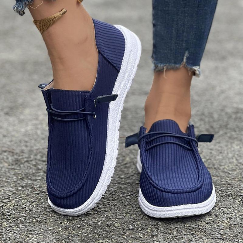 Large Size Casual Single Shoes Women's Spring and Autumn New Flat-bottomed Feet Low-top Women's Single Shoes