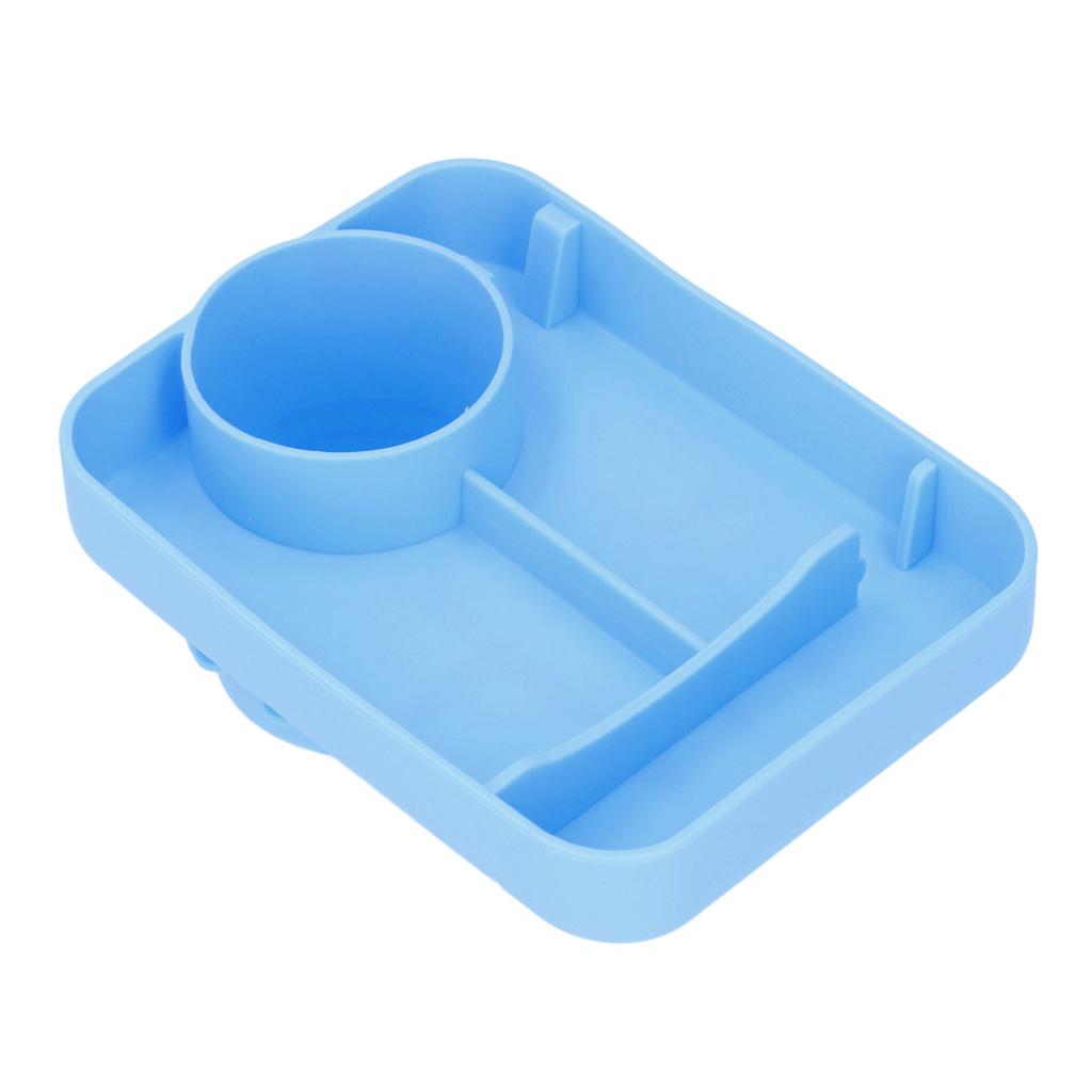 Bandeja de Carro para Bebê Bandeja de Lanche de Silicone para Carro Porta-Copos Multifuncional para Crianças Prato para Lanches e Bebidas