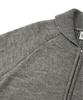 LMR Channony Wool Cowichan Knit Zip-Up Grey