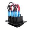 Rocker Switch Panel Marine Boat Toggle Switch Panel DC12-24V Blue LED Light Toggle Switch Panel Waterproof For Car Truck Boat