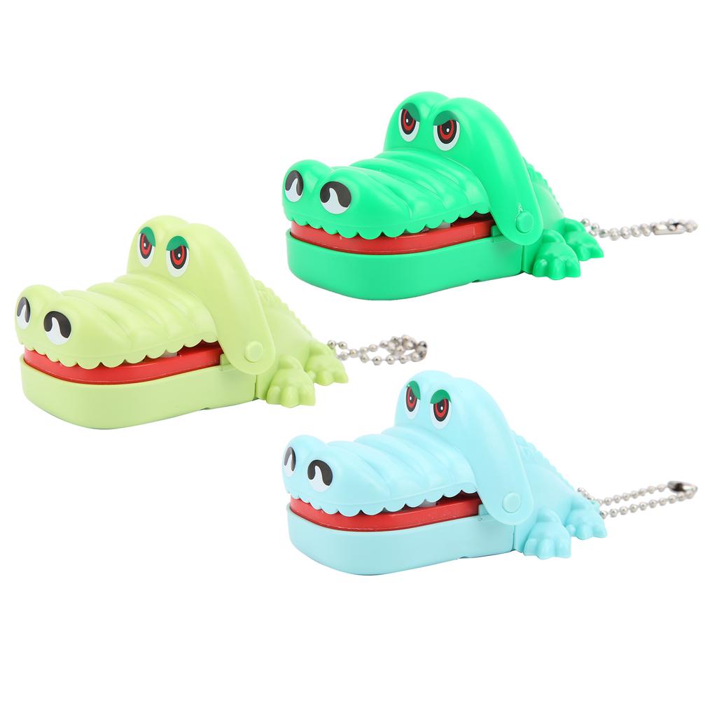3pcs Children Cartoon Animal Teeth Toys Game Cute Biting Finger Toy Key Chain SetBiting Finger