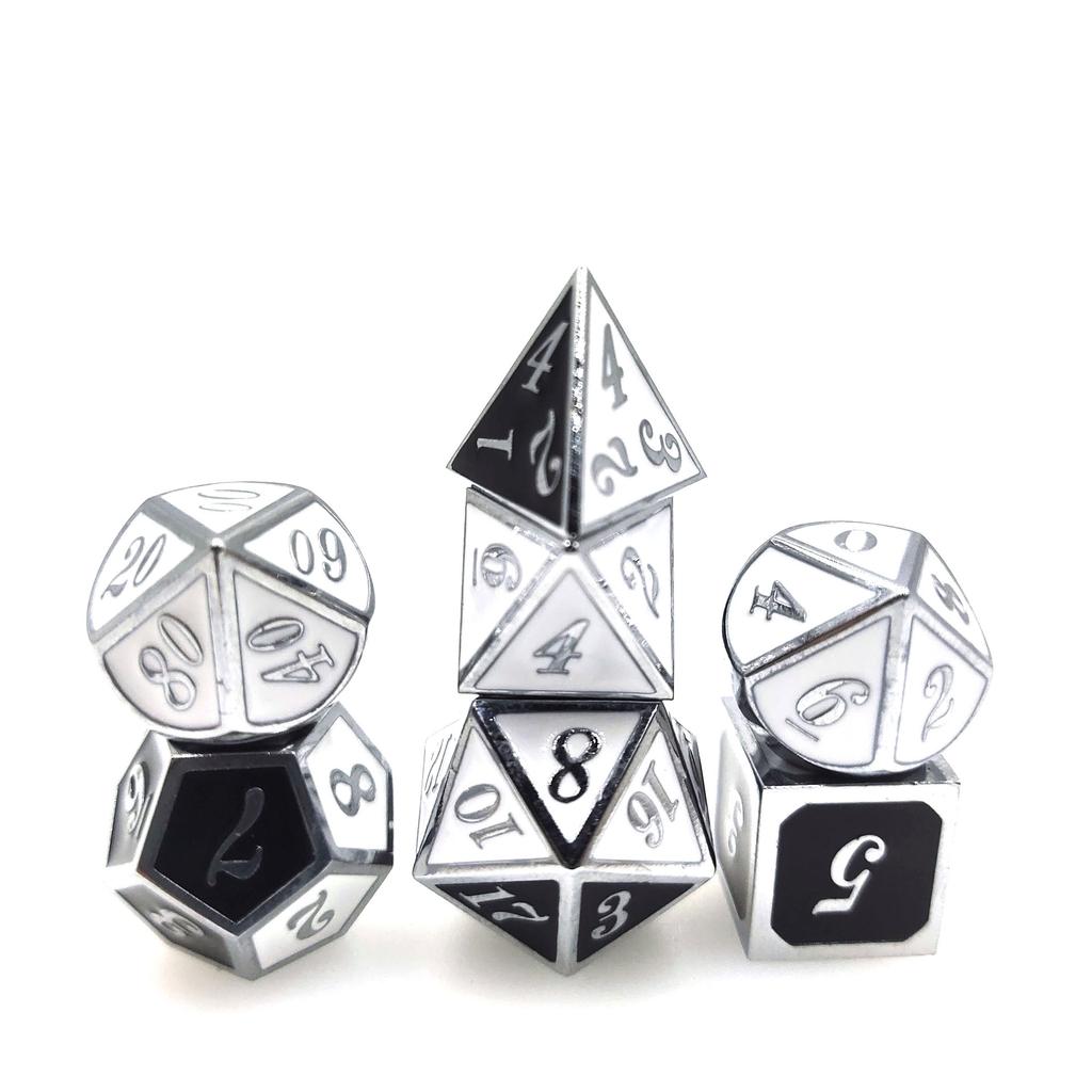 DND Metal Dice Set D&D Metal DND Dice for Dungeons and Dragons RPG Games-Vampire