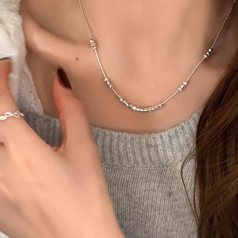 

Women s Block Unbalanced Chain Snape Necklace