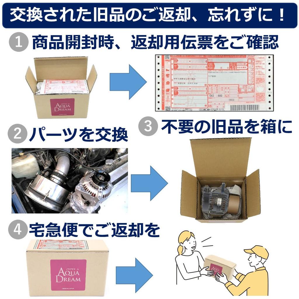 AQUA DREAM Rebuilt Alternator for Mitsubishi and Part AQUA DREAM EK Toppo ADO-MN115054 Nissan. [Genuine Number] 23100-6A0A2/MN115054. [Compatible