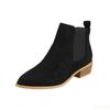 Autumn New Fashionable Versatile Thick Heel High-heeled Women's Boots Comfortable Round Toe Side Zipper Women's Boots