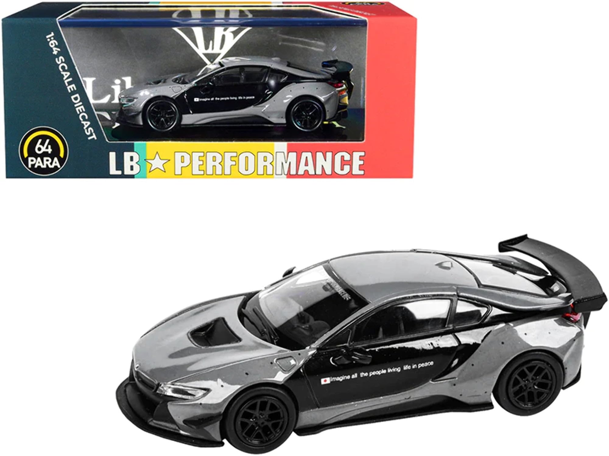 

JADI Liberty Walk BMW i8 LHD PA55146 Черный/Серый 1/64