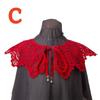 Perfect Match Venice Cotton Lace Collar Appliques,Milk White Emboridered Collar ,Cotton Floral Emboridered Collar 1 Pcs