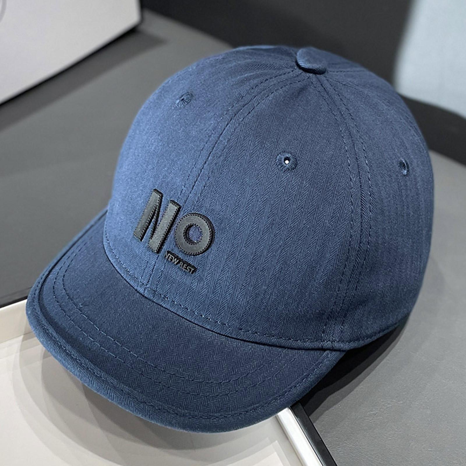 

Короткая мягкая кепка с буквами для детей, стильная маленькая бейсболка для весны и лета One Size тёмно-синий