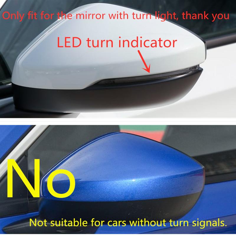 For Honda Civic Bright black Mirror Rain Eyebrow Cover