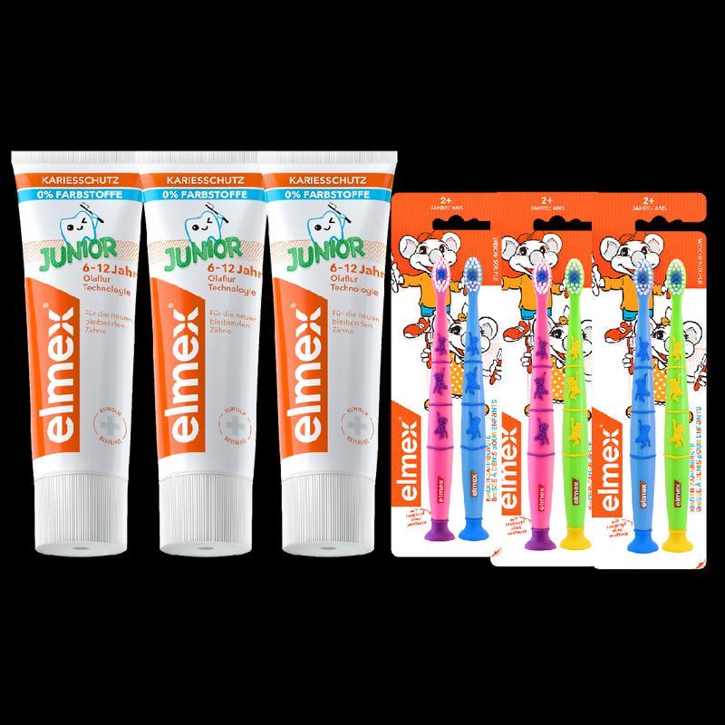 Elmex Imported Kids Fluoride Toothpaste & Toothbrush Set (6-12 Years)