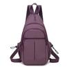 Schoolbag Backpack Women's 1011 New Casual Oxford Cloth Dual-purpose Small Backpack Fashion Versatile Foreign Style Women's Crossbody Breast Bag