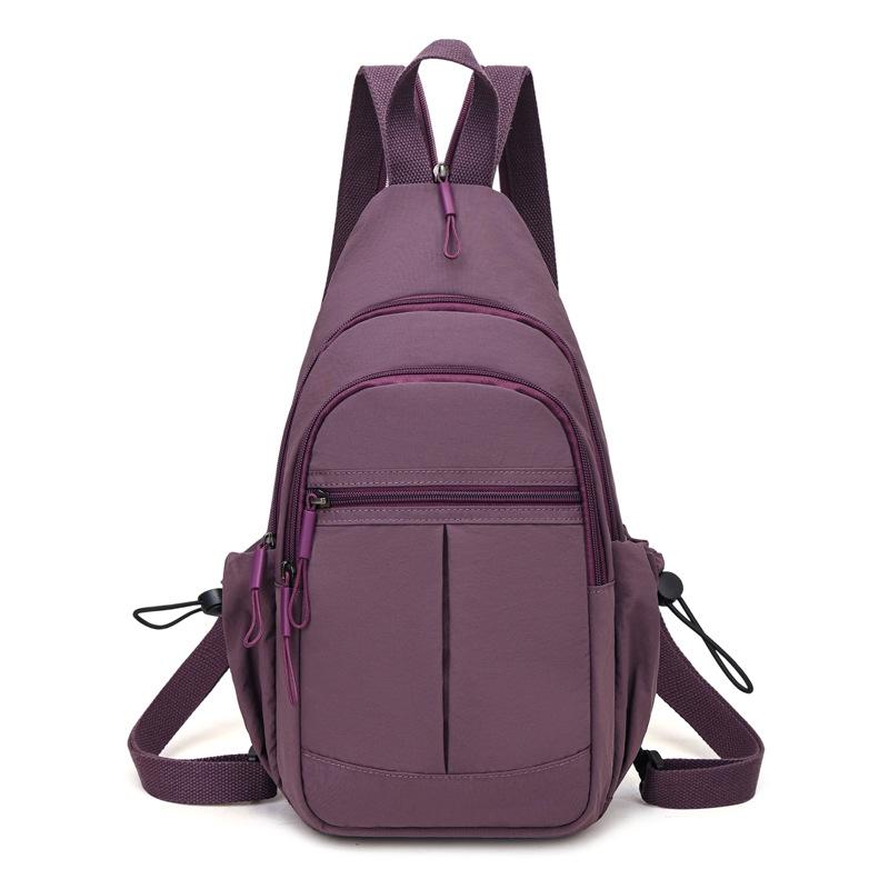 Schoolbag Backpack Women's 1011 New Casual Oxford Cloth Dual-purpose Small Backpack Fashion Versatile Foreign Style Women's Crossbody Breast Bag