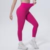 High-waisted, Skin-tight Running and Workout Leggings; Butt-lifting Fitness Leggings; Sexy, Figure-hugging Solid-colour Yoga Leggings for Pilates