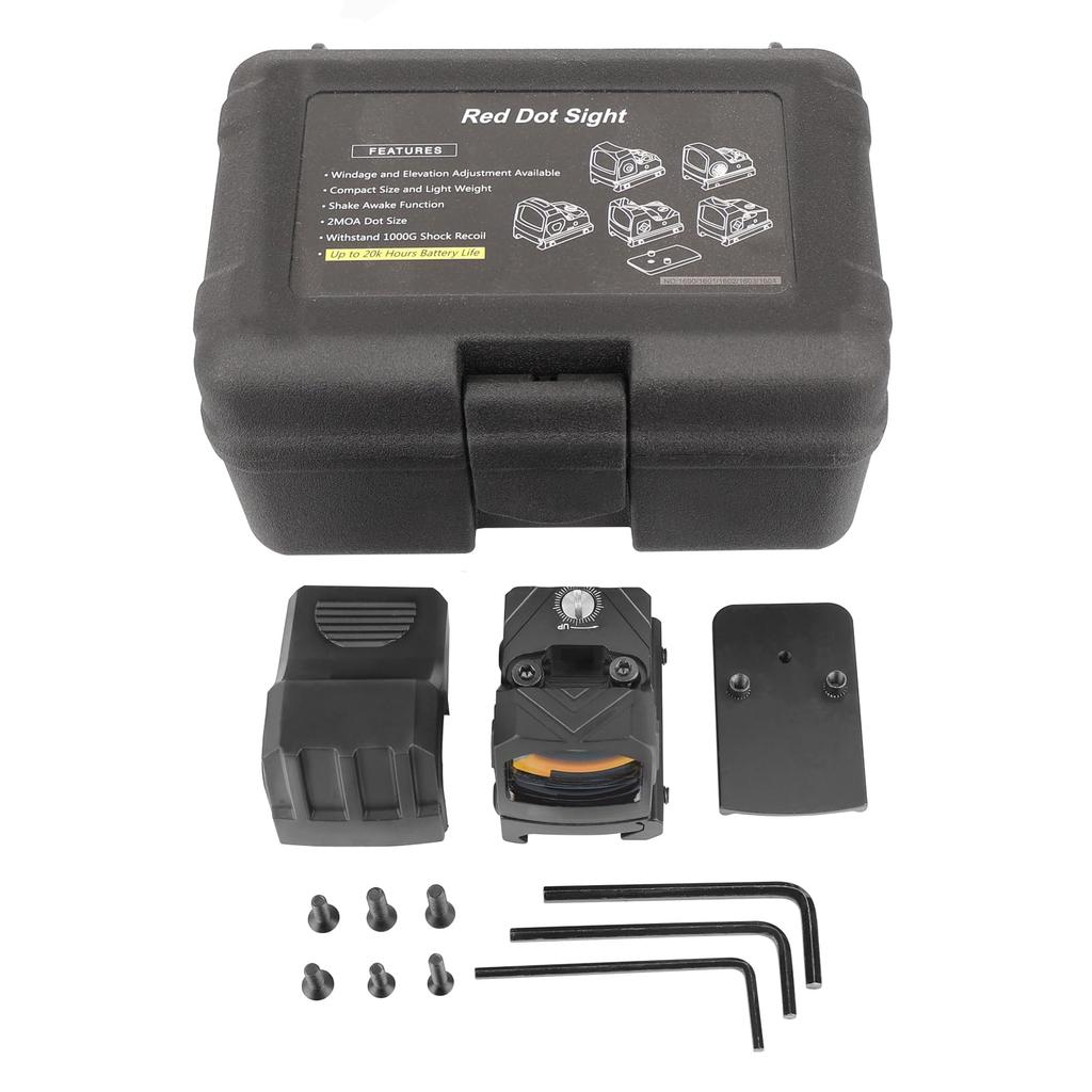 SKEERY 1x24 Punct Tip RMR Punct 1000G Vizor Punct Deschis pentru Activare la Mișcare Compatibil cu Sine de 20mm Glock Vizor, Vizor, Rezistent la Șocuri Airsoft, &