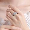 2CT 3CT 9MM Moissanite Silver Ring with Certificate S925 Jewelry Wedding Party Woman Gift
