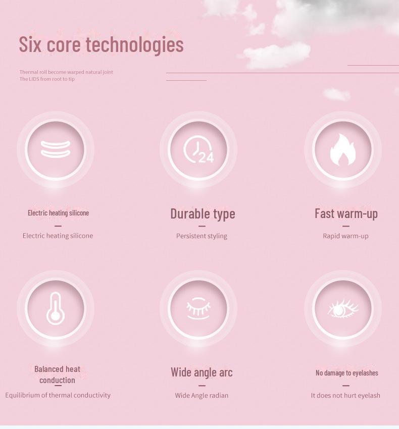 Portable Long-Lasting Electric Eyelash Curler