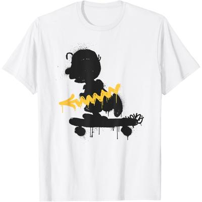 Peanuts Skateboard Charlie Brown Graffiti T-Shirt