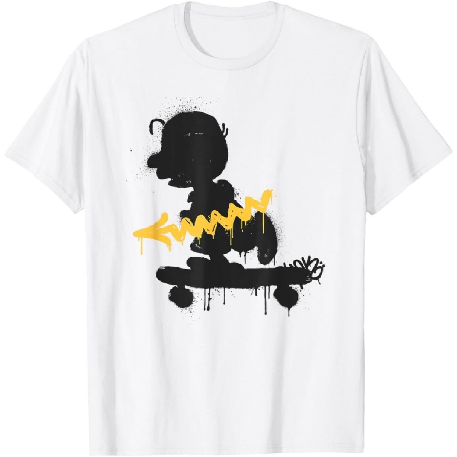 Peanuts Skateboard Charlie Brown Graffiti T-Shirt XXXXXL белый