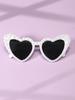 1Pc Fashion Luxury Exquisite Sparkling Love Pearl Sunglasses Women's Casual Fashion Trend Sunglasses Suitable for Party Parties
