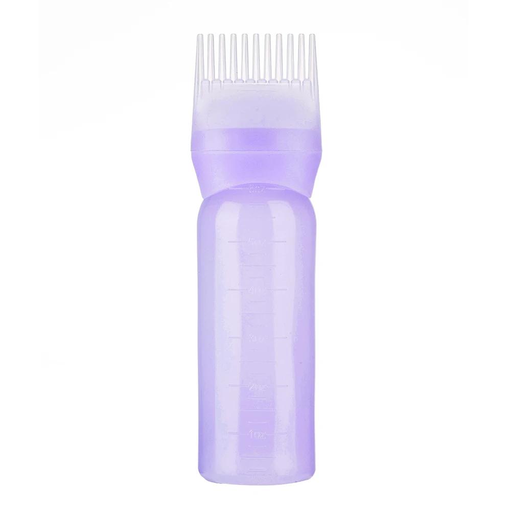 4 Colors 180ml Portable Scalp Applicator Liquid Comb Hair Roots Massage Medicine Comb Hair for Hair Growth Serum Oil Nourish