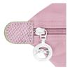 Longchamp Borsa Tote Le Pliage Green con Ferramenta in Metallo Argentato in Pelle Piccola Rosa da Donna 1621919P75