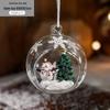 Glass Christmas Ball Ornament - Festive Hanging Decoration for Holiday Atmosphere