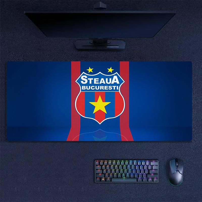 FCSB Print Cushion Non-slip Laptop Tablet Big Mousepad XXL Mat Mini PC Playmat With Lock edge